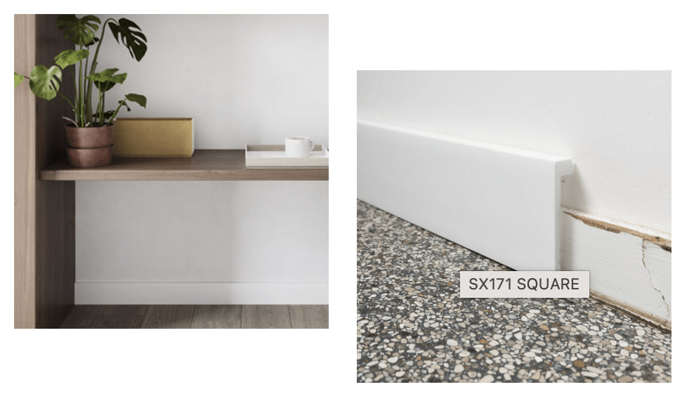 
Decorative & Cover Skirting Board "SQUARE SX 171" - 200 cm