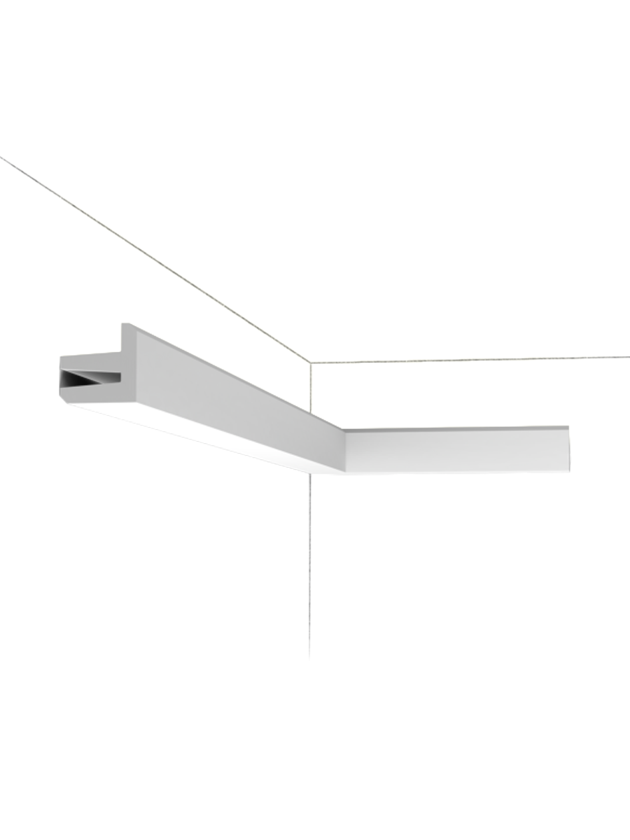 
Decorative Wall Profile "LINEAR LED C 380 L3" for Indirect Lighting - 200 cm