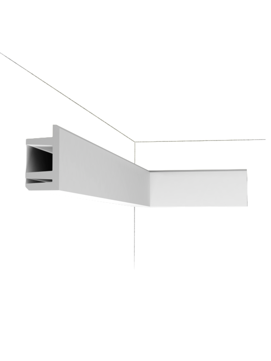 
Profilo decorativo da parete „LINEAR LED C 381 L3“ per illuminazione indiretta - 200 cm