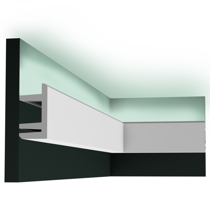 
Profilo decorativo da parete „LINEAR LED C 381 L3“ per illuminazione indiretta - 200 cm