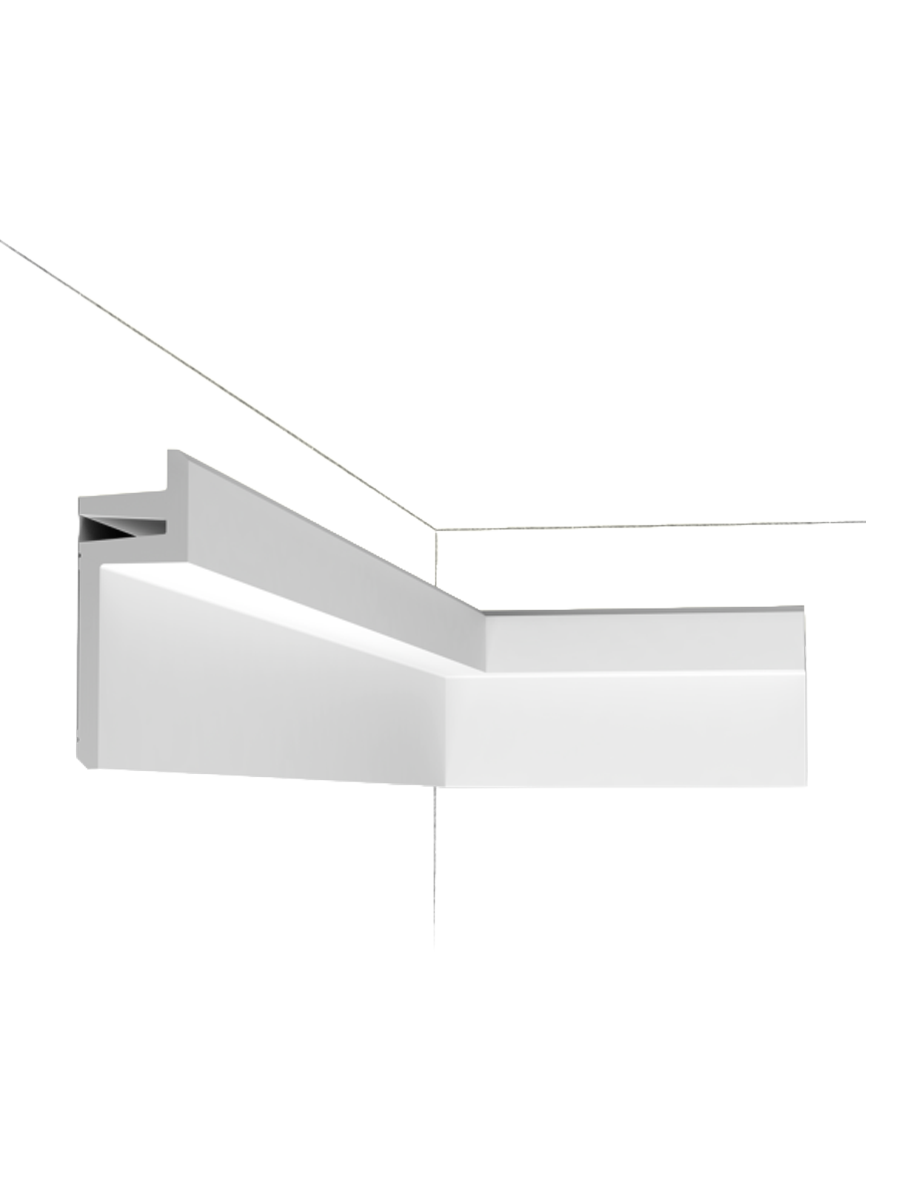 
Profilo decorativo da parete „LINEAR LED C 382 L3“ per illuminazione indiretta - 200 cm