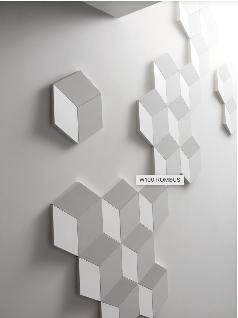 
Pannello decorativo da parete „ROMBUS W 100“ - 15 x 25.8 cm