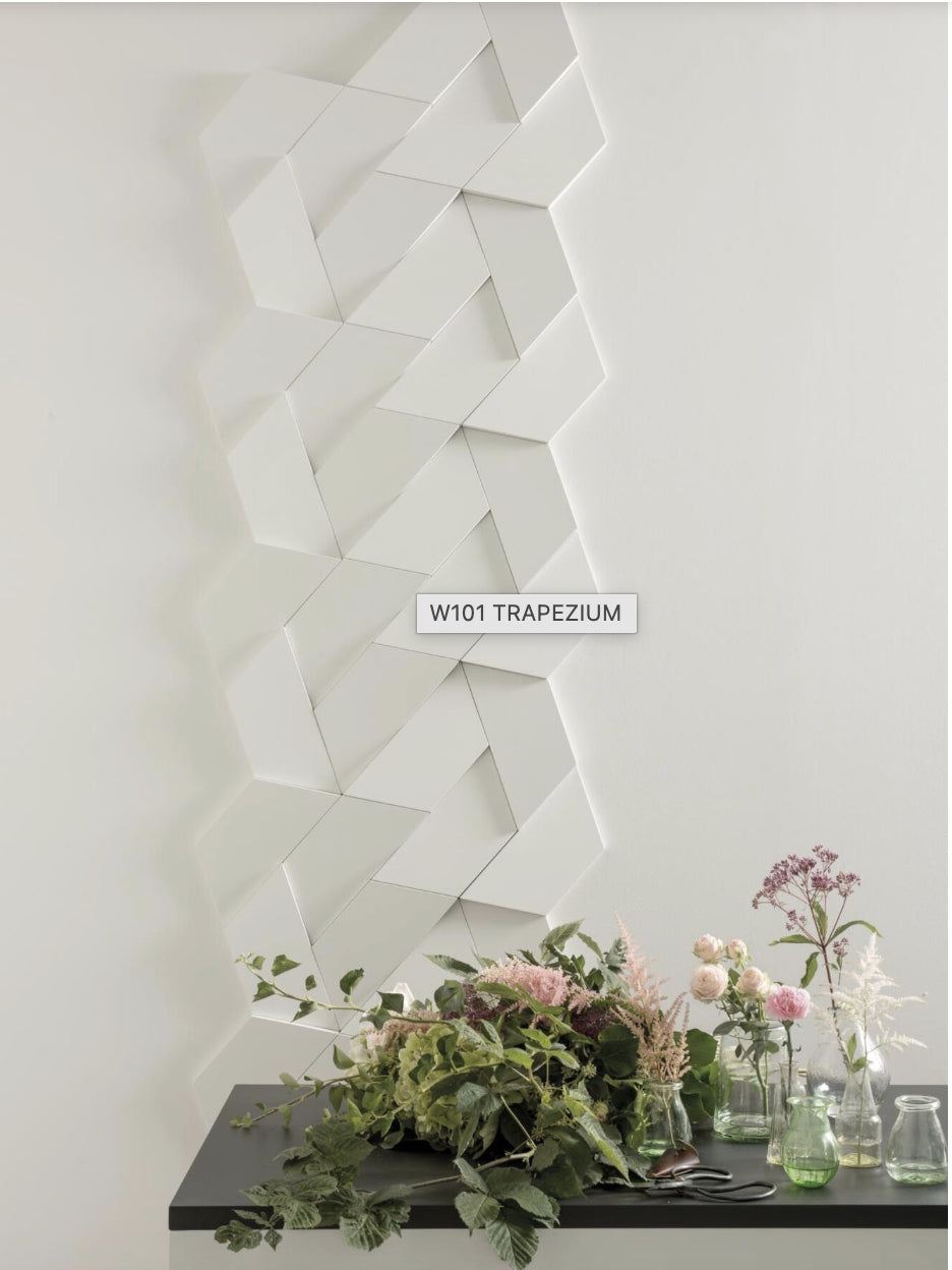 
Pannello decorativo da parete „TRAPEZIUM W 101“ - 15 x 34.5 cm