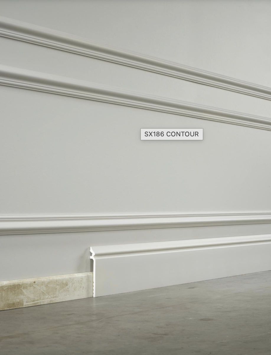 
Decorative & Cover Skirting Board "CONTOUR SX 186" - 200 cm