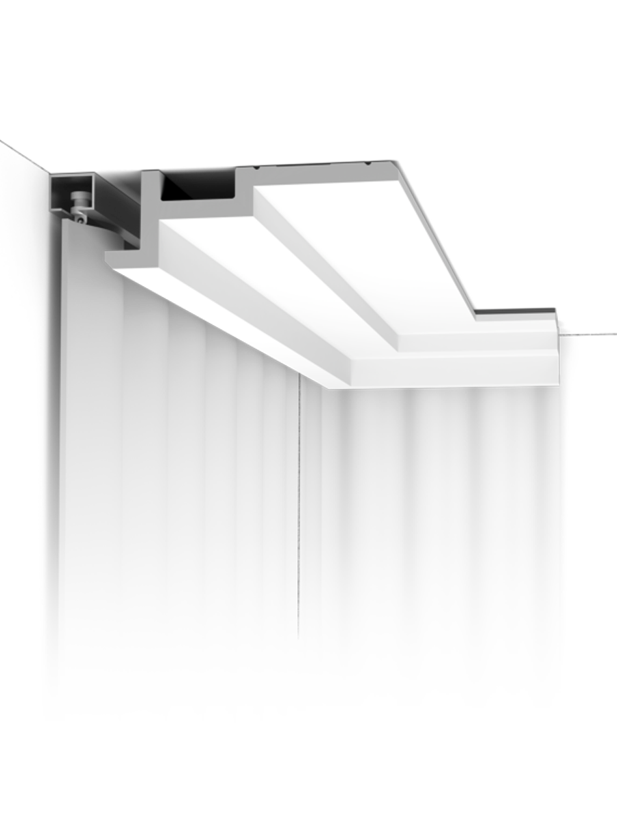 
Deko-Stuckleiste „STEPS C 396“ - 200 cm