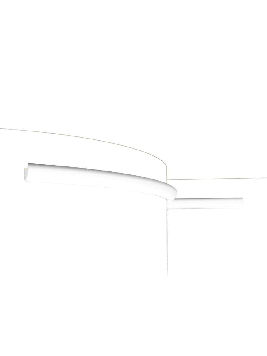 
Profilo decorativo da parete „CX 188 Flex“ per illuminazione indiretta - 200 cm