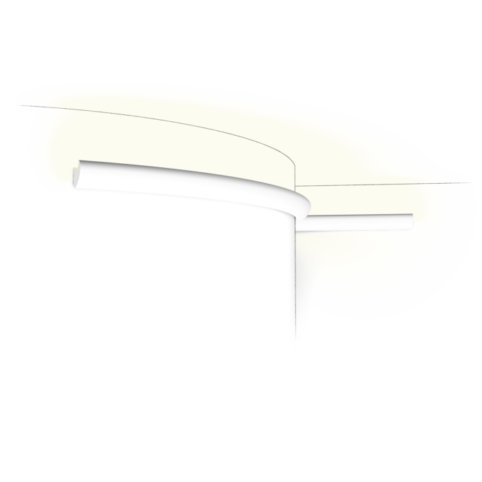 
Profilo decorativo da parete „CX 188 Flex“ per illuminazione indiretta - 200 cm