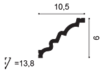 
Deko-Stuckleiste „MANOIR C 326“ - 200 cm