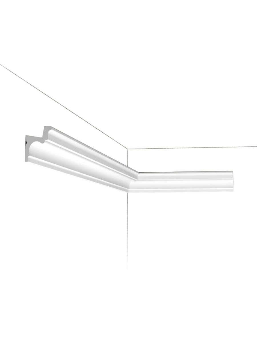 
Profilo decorativo da parete „C 323“ per illuminazione indiretta - 200 cm
