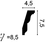 
Deko-Stuckleiste „C 212“ - 200 cm