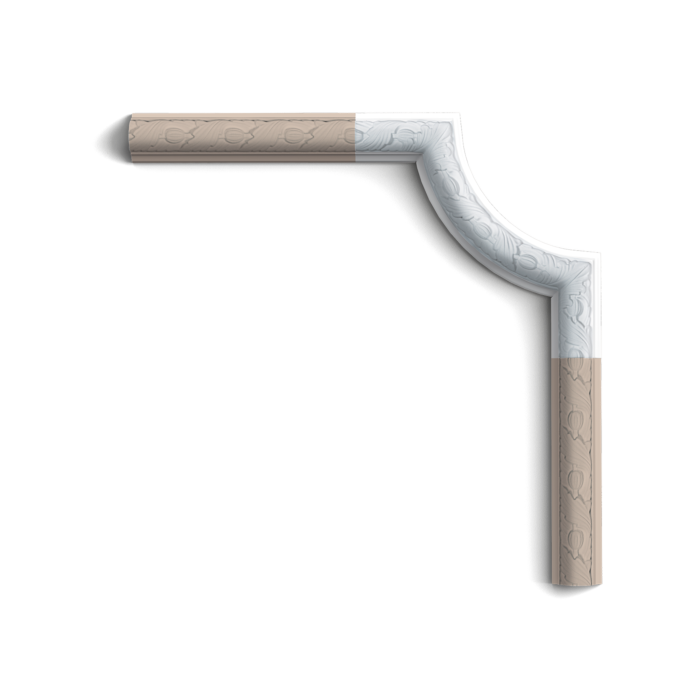 
Listello decorativo da parete «Angolo P 101A» - 24.5 cm