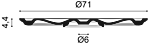 
Wand- und Deckenzierelement „R 23“ - Ø 71 cm