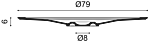 
Elemento decorativo da parete e soffitto „R 24“ - Ø 79 cm
