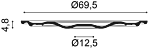 
Elemento decorativo da parete e soffitto „R 52“ - Ø 69.5 cm