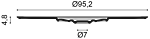 
Wand- und Deckenzierelement „R 64“ - Ø 95.2 cm
