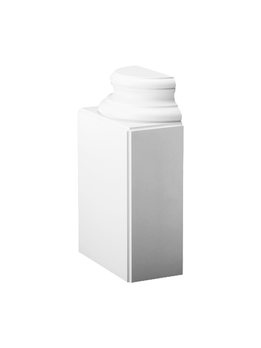 
Wandzierelement Fusssockel für halbe Säule „K 1131“ - 57.5 cm