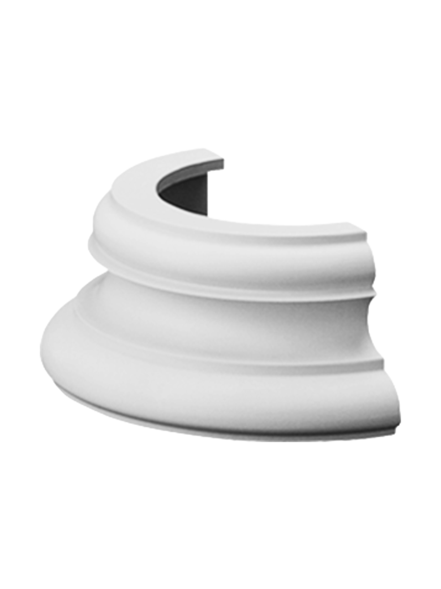 
Wandzierelement Fussstück für halbe Säule „K 1151“ - 32 cm