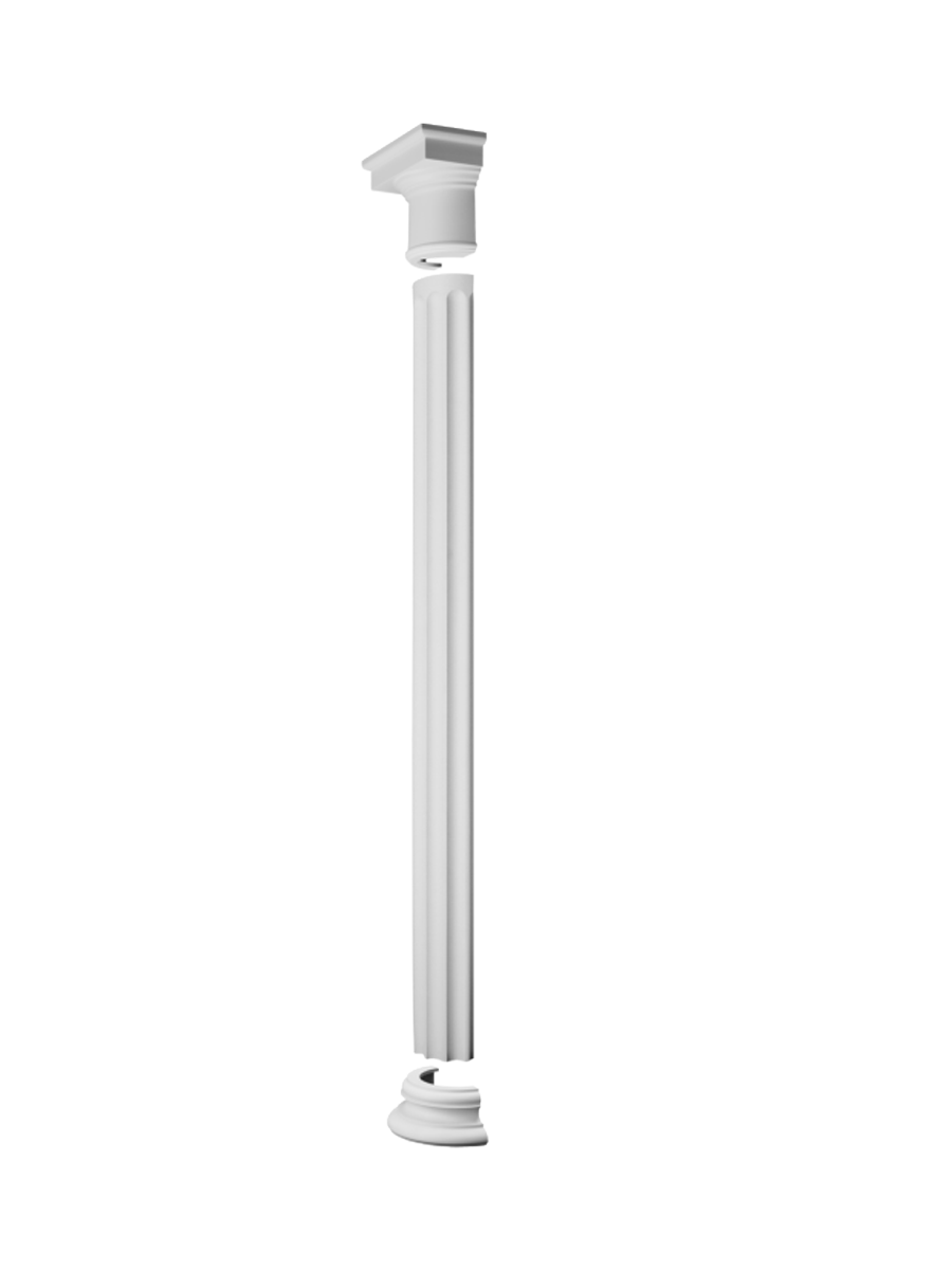 
Wandzierelement Fussstück für halbe Säule „K 1151“ - 32 cm