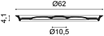
Wall and ceiling decorative element "R 76" - Ø 62 cm