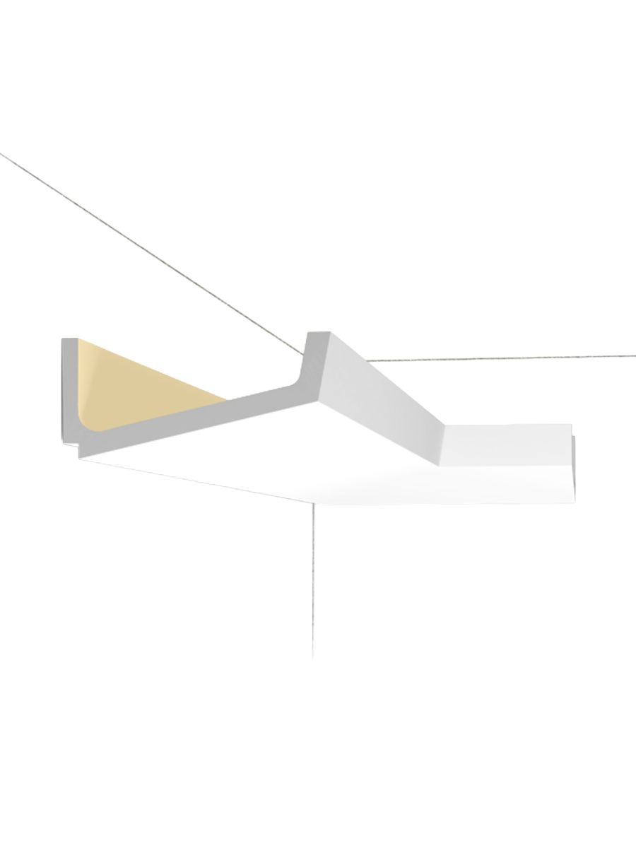
Profilo decorativo da parete „FLAT C 352“ per illuminazione indiretta - 200 cm