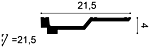 
Deko-Stuckleiste „C 354“ - 200 cm