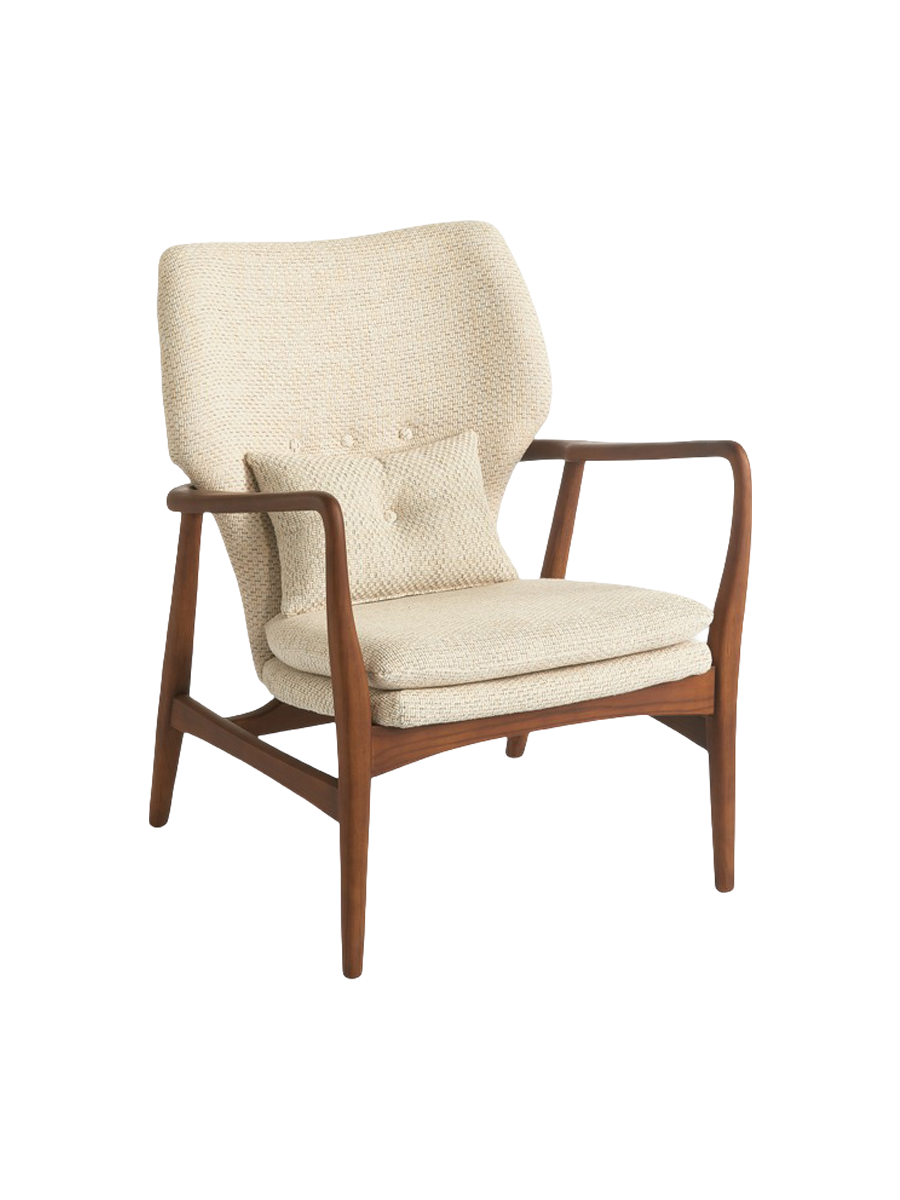 
Fauteuil design massif « Peggy » - Beige