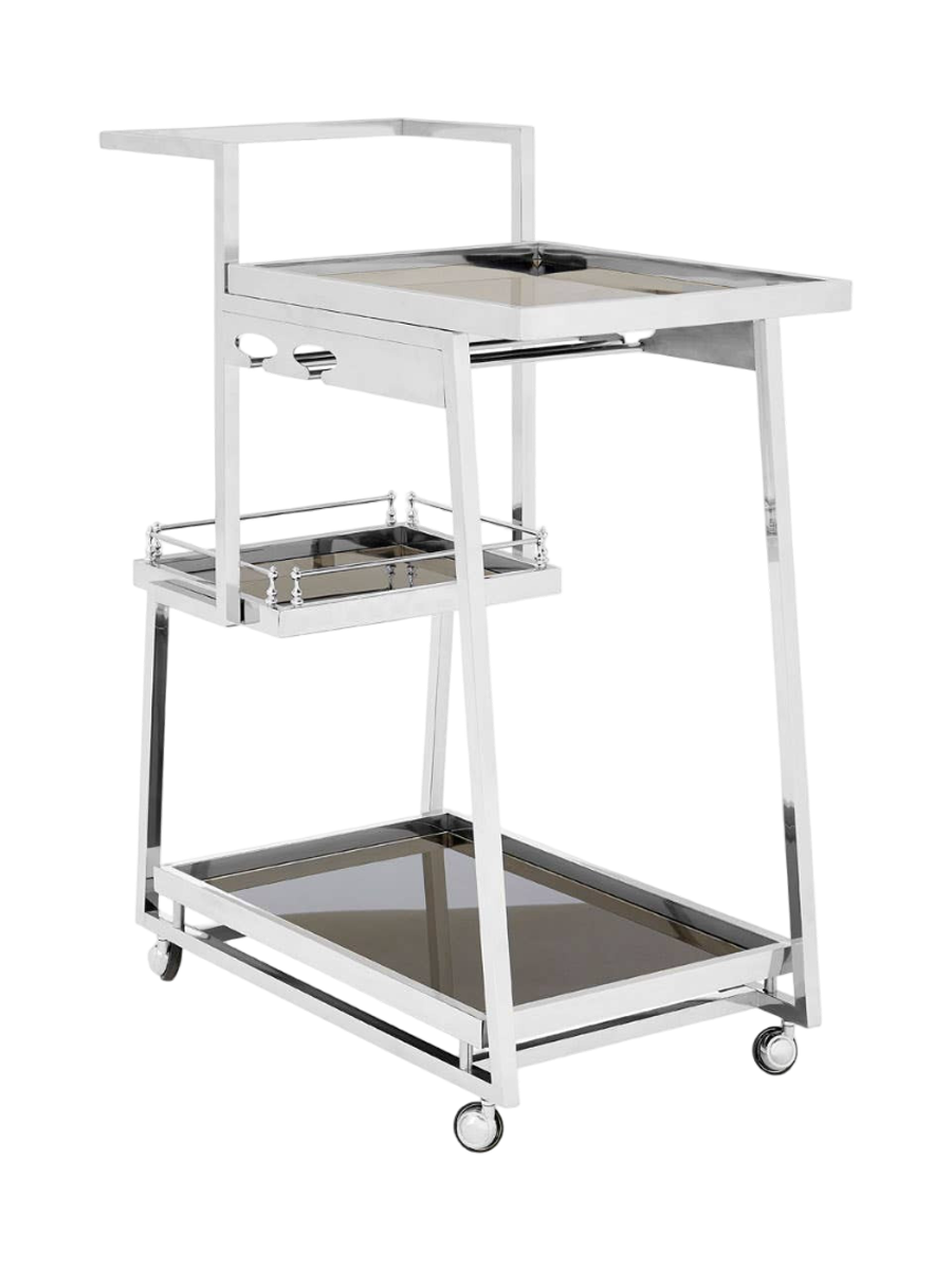 
Desserte design « Novo II » en acier inoxydable