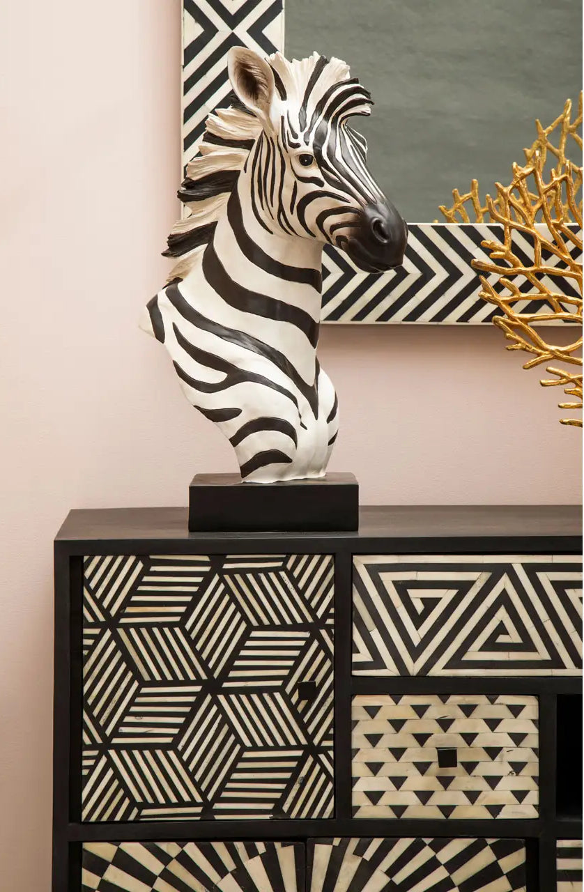 
Oggetto decorativo „Boho Zebra“ realizzato a mano