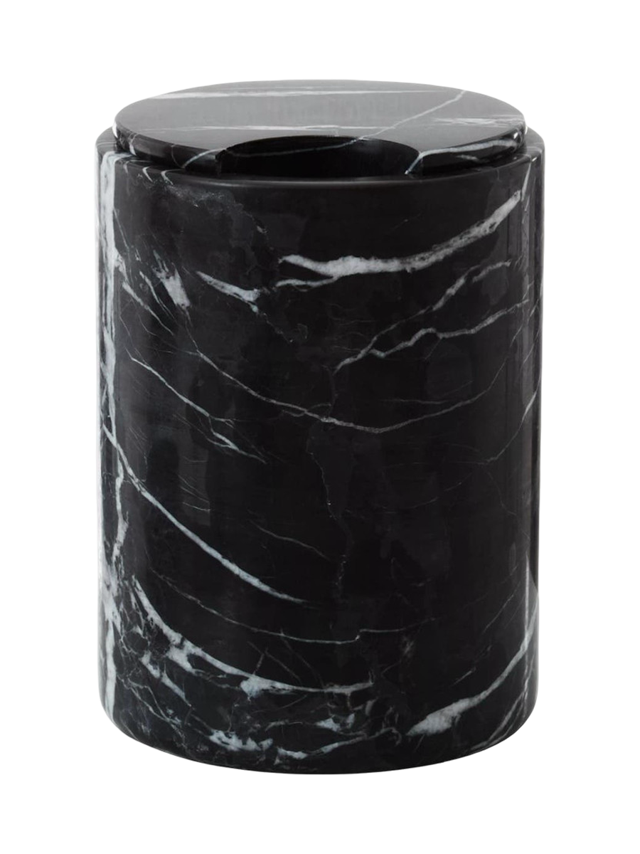 
Seau à glaçons & pot de rangement « Salmo » en marbre, noir