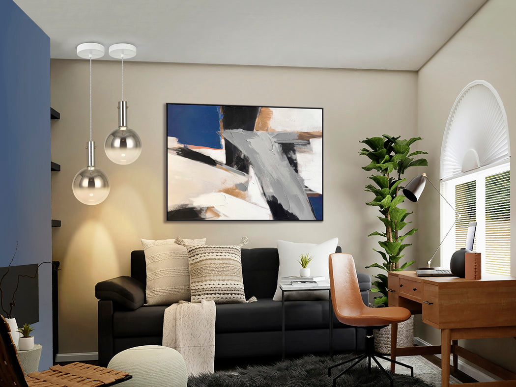
LED designer pendant lamp “Matices”, 1 light - Smoked Grey