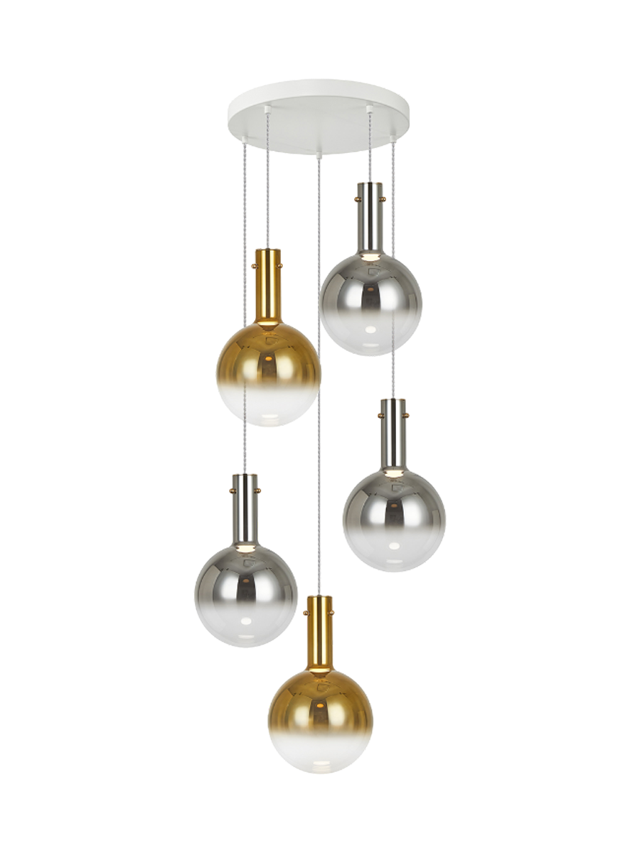 
LED designer pendant lamp “Matices”, 5 lights