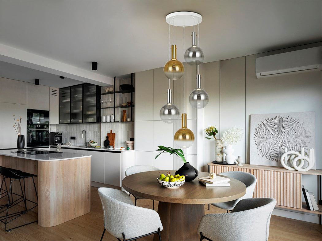 
Lampada a sospensione LED di design „Matices“, a 5 luci