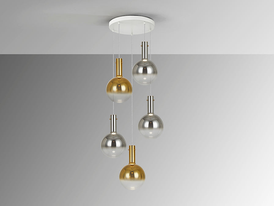 
Lampada a sospensione LED di design „Matices“, a 5 luci