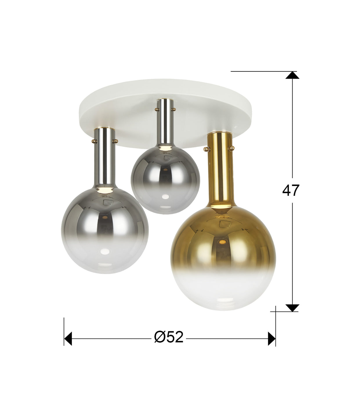
LED Design Deckenlampe „Matices“ 3-flammig