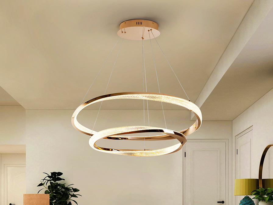 
Lampada a sospensione LED di design dimmerabile „Orbitas“ con telecomando