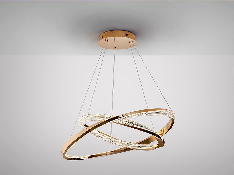 
Lampada a sospensione LED di design dimmerabile „Orbitas“ con telecomando