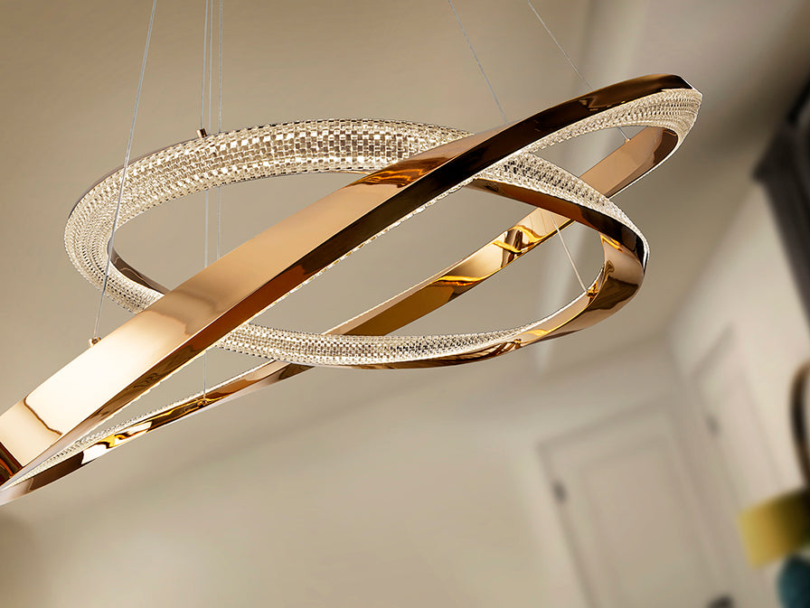 
Lampada a sospensione LED di design dimmerabile „Orbitas“ con telecomando
