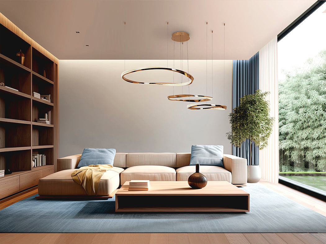 
Dimmable LED Designer Pendant Lamp “Orbitas XL” with Remote Control