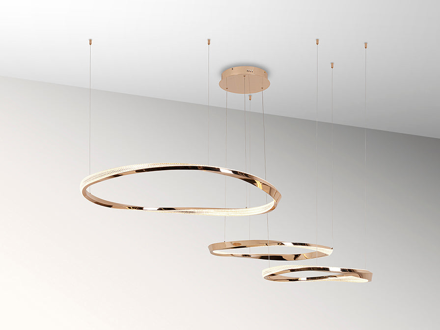 
Lampada a sospensione LED di design dimmerabile „Orbitas XL“ con telecomando