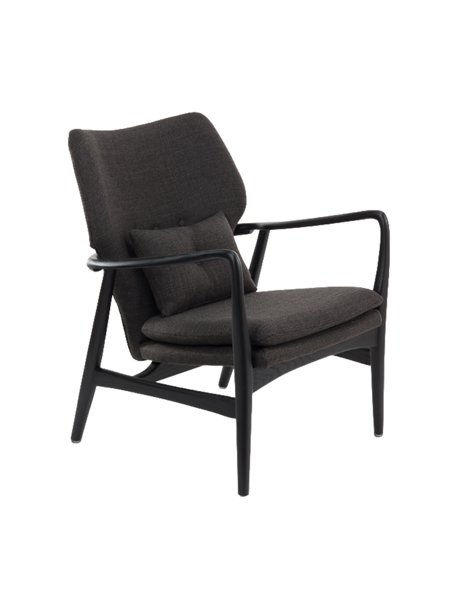 
Fauteuil design massif « Peggy » - Noir