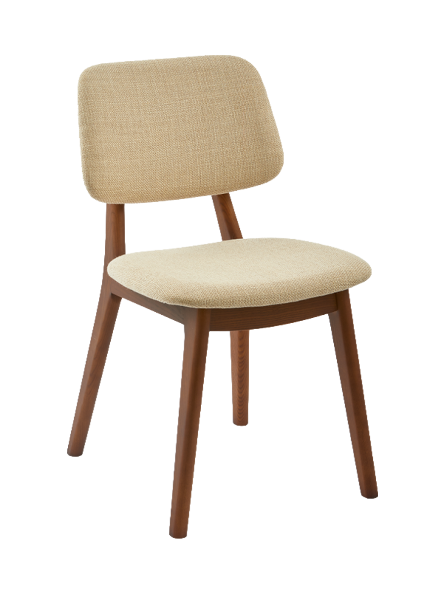 
Massiver Design Esszimmerstuhl „Happy Days“ - Beige