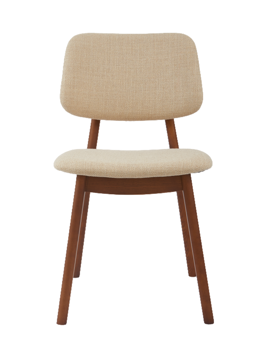 
Massiver Design Esszimmerstuhl „Happy Days“ - Beige