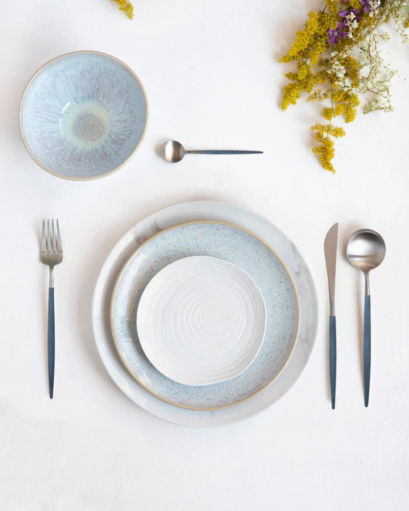 
Cutipol "Goa Blue Silver" 5-piece cutlery set