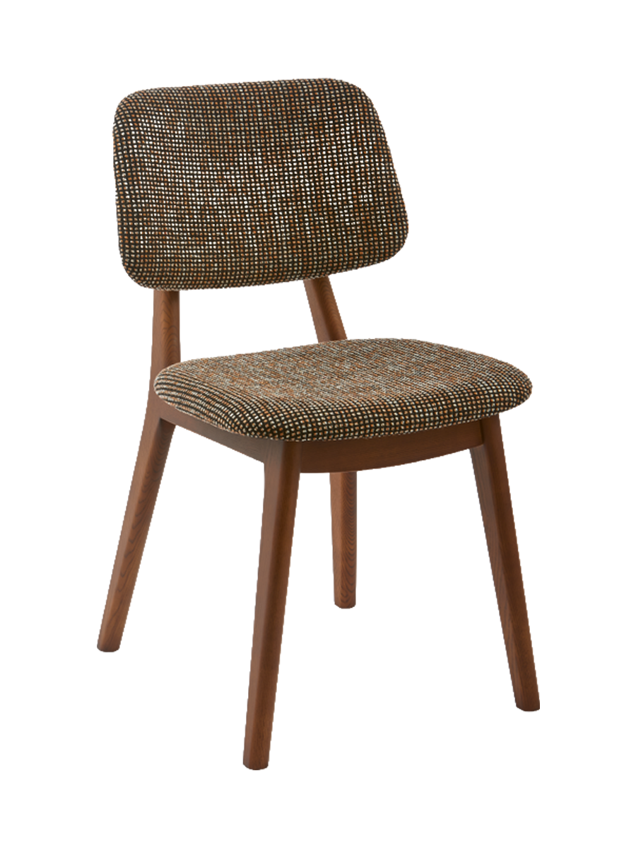 
Massiver Design Esszimmerstuhl „Happy Days“ - Braun