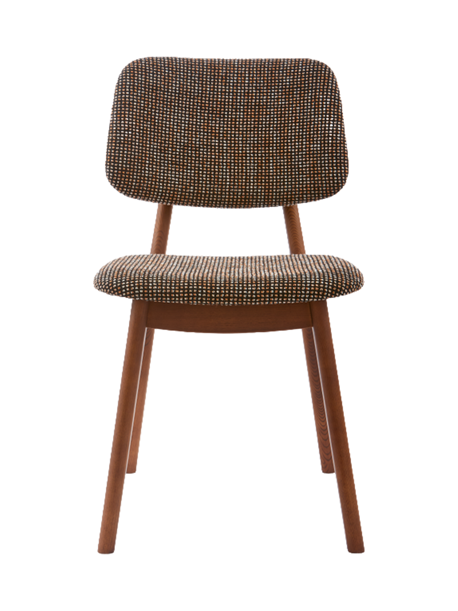 
Massiver Design Esszimmerstuhl „Happy Days“ - Braun