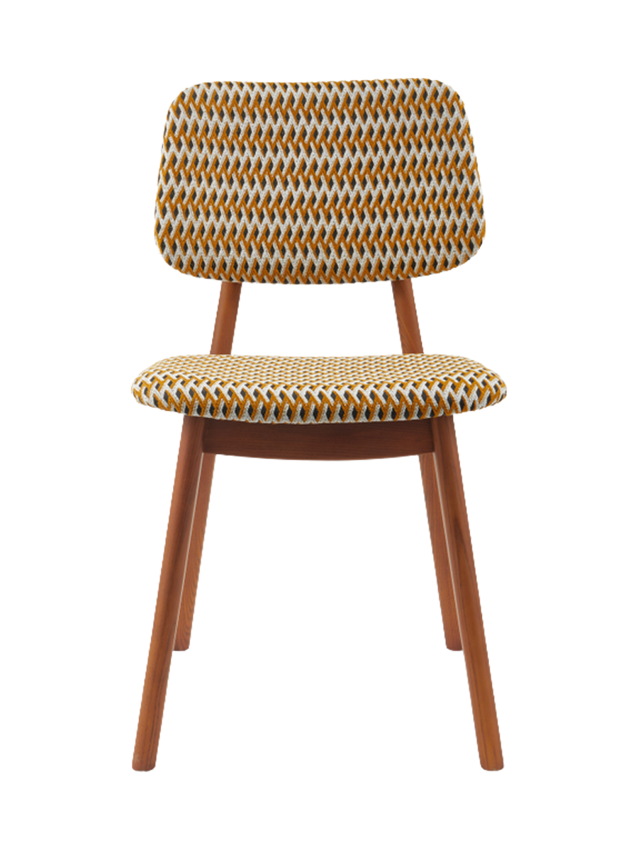 
Massiver Design Esszimmerstuhl „Happy Days“ - Geo