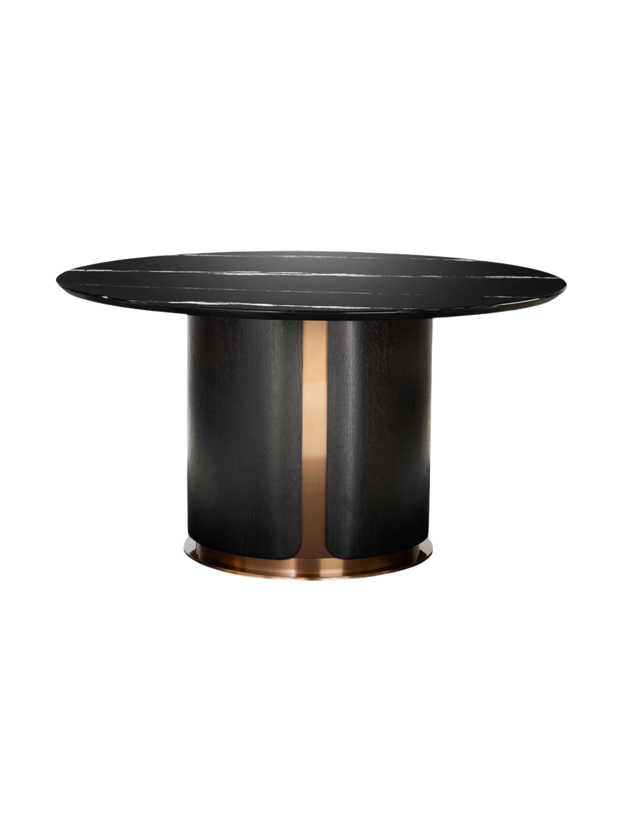 
Round marble-look designer dining table “Zolo” Ø 135 cm