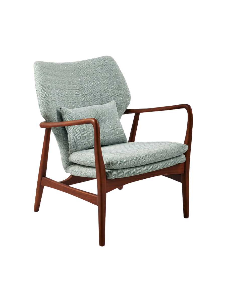 
Fauteuil design massif « Peggy » - Menthe Carrée