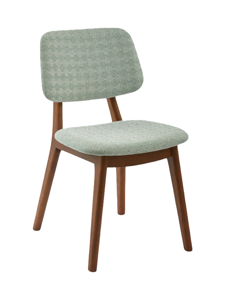 
Massiver Design Esszimmerstuhl „Happy Days“ - Mint