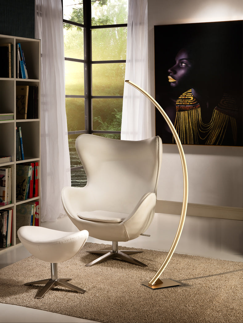 
Dimmbare LED Design Stehlampe „Arcus“